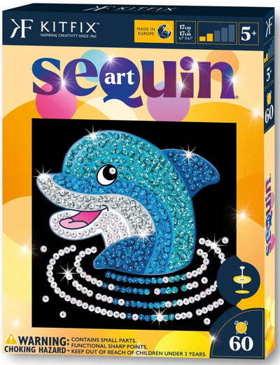 Dolphin Sequin Art Craft Kit