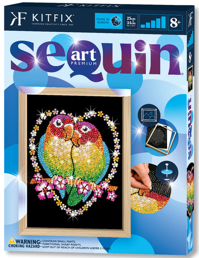 Love Birds Sequin Art Craft Kit