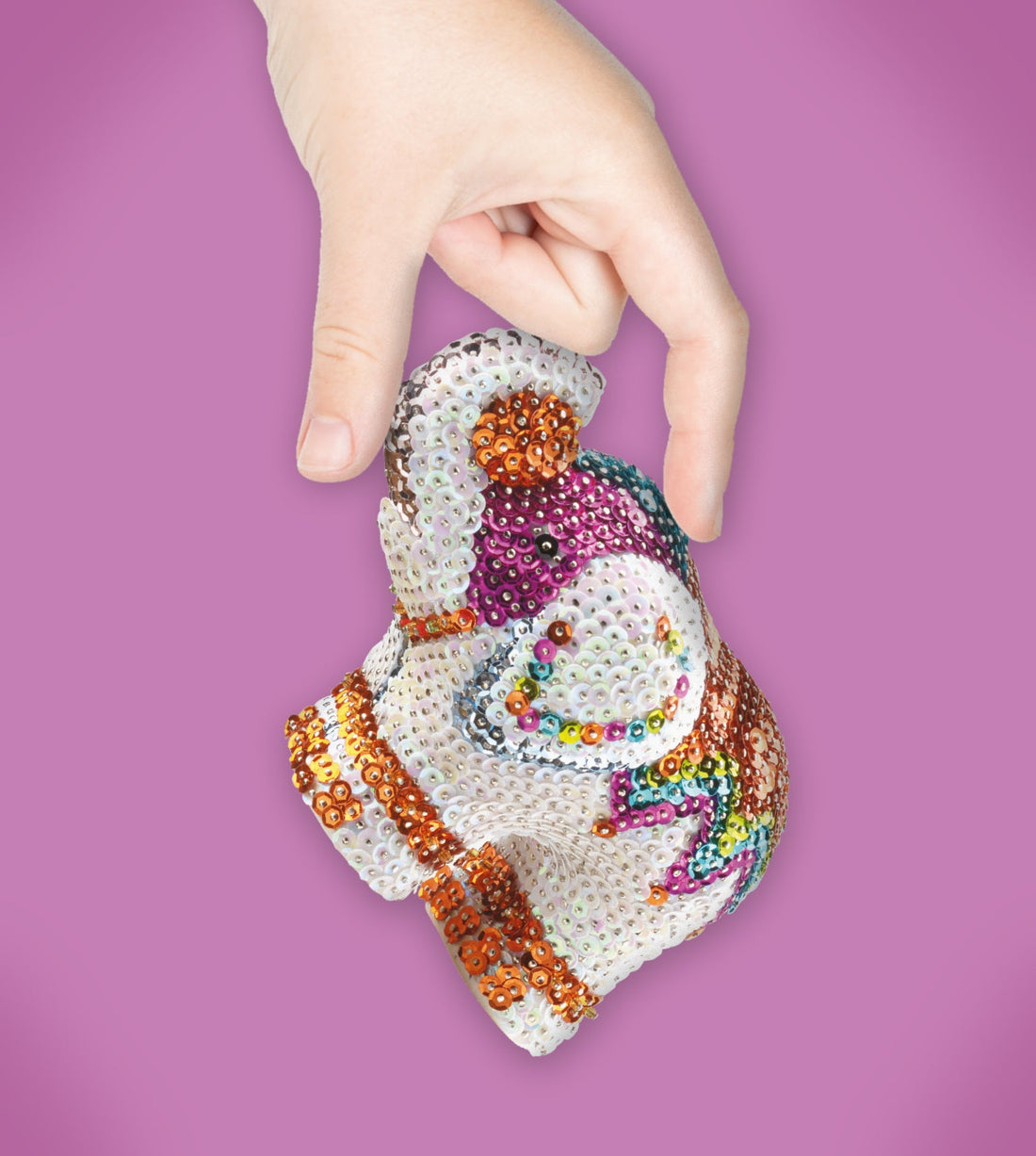 Elephant Sequin Art 3D Craft Kit