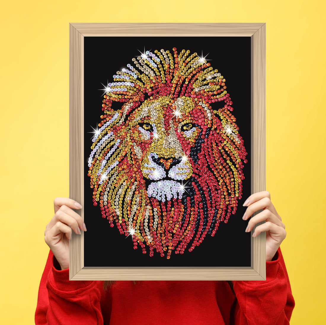 Lion Sequin Art Craft Kit
