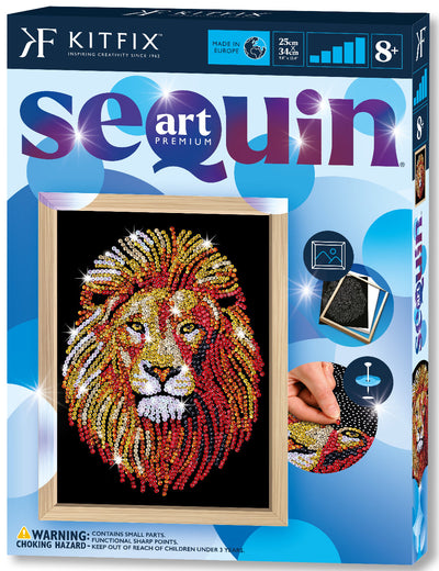 Lion Sequin Art Craft Kit