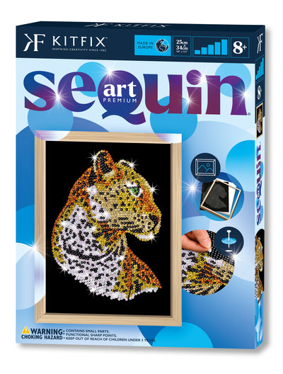 Leopard Sequin Art Craft Kit