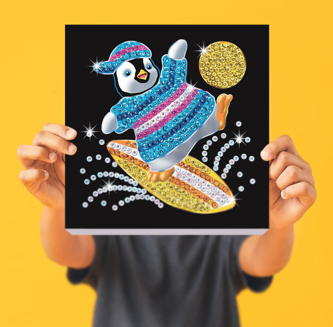 Penguin Sequin Art Craft Kit