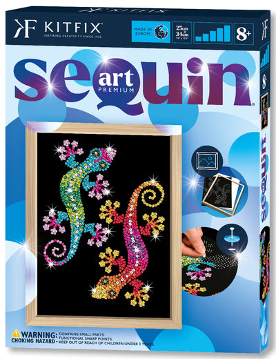 Geckos Sequin Art Craft Kit