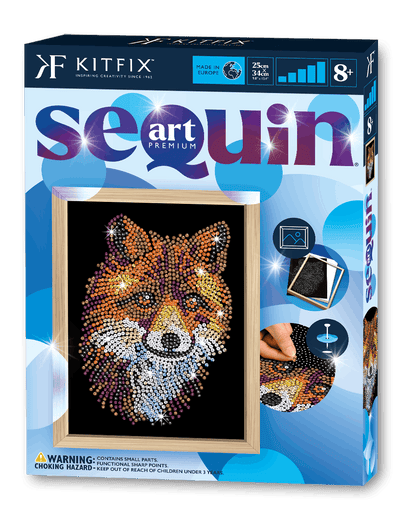 Red Fox Sequin Art Craft Kit