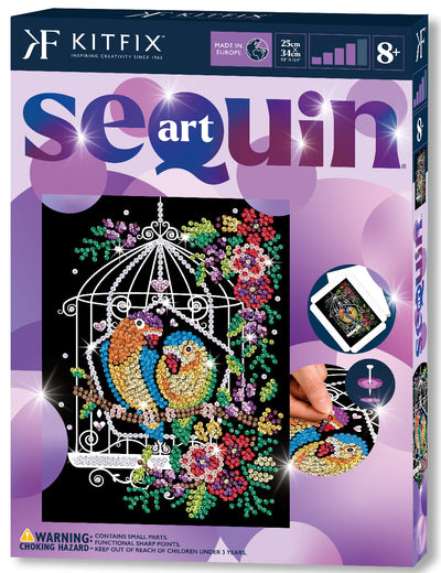 Birdcage Sequin Art Craft Kit