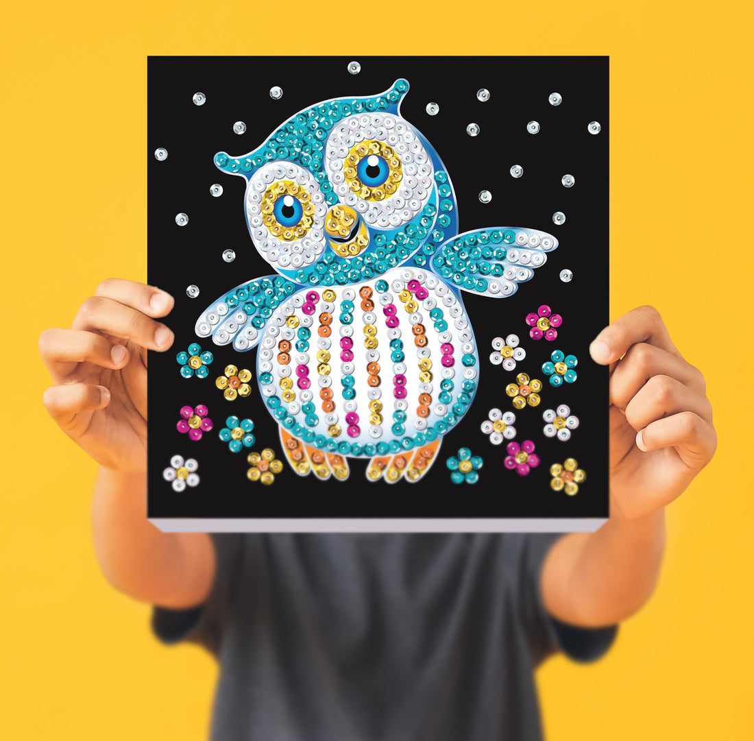 Owl Sequin Art Craft Kit