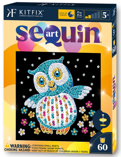 Owl Sequin Art Craft Kit