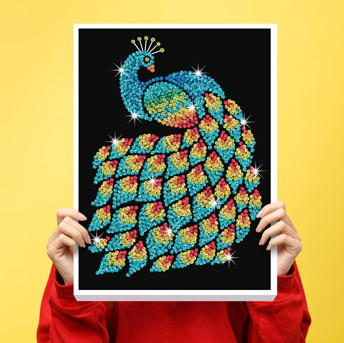 Peacock Sequin Art Craft Kit