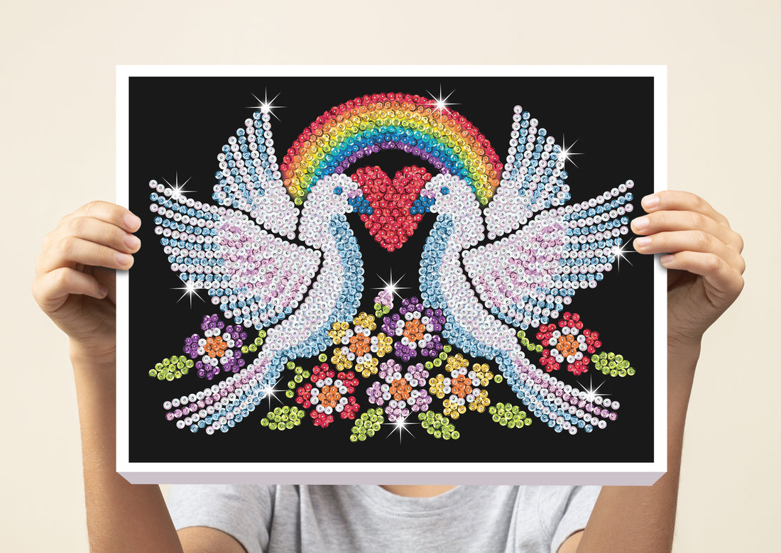 Doves of Hope Sequin Art Craft Kit