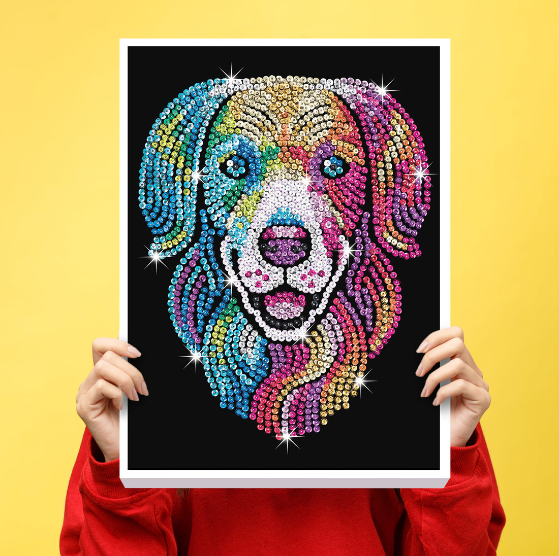Harlequin Hound Sequin Art Craft Kit
