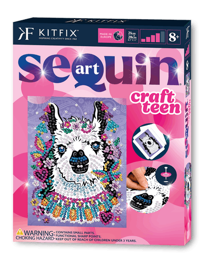 Llama Sequin Art Craft Kit