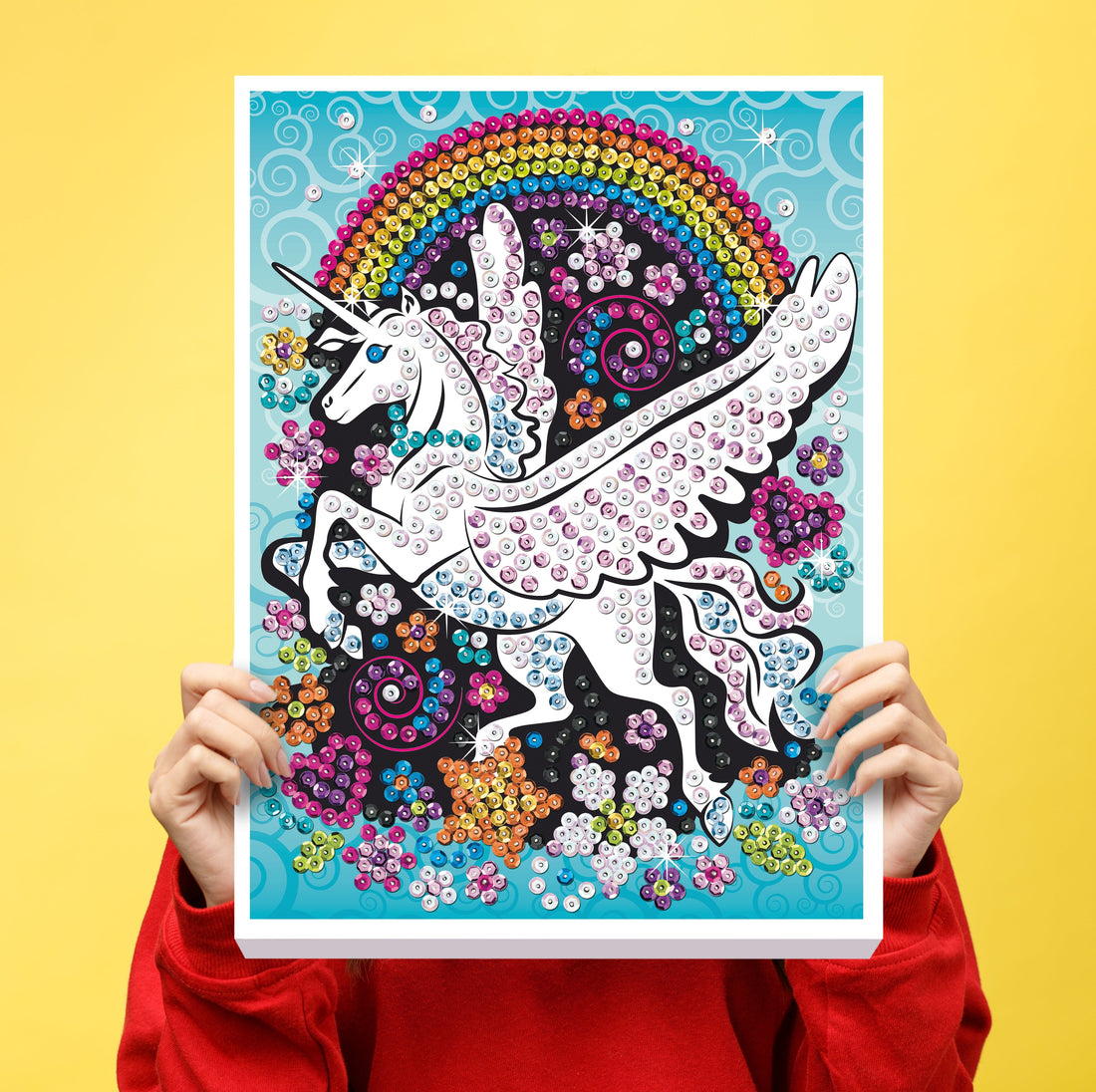Winged Unicorn Sequin Art ECO Craft kit