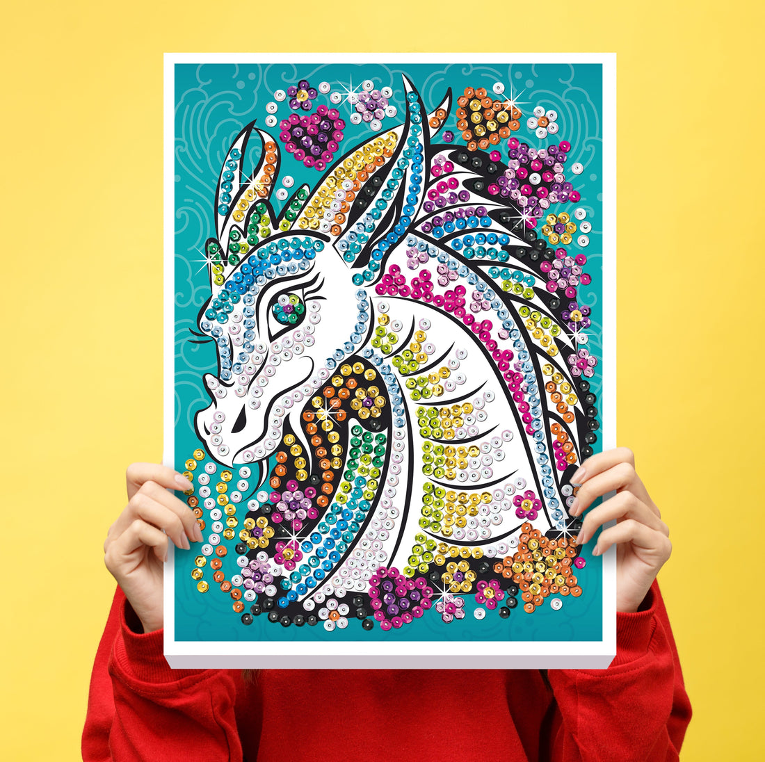 Dragon Sequin Art ECO Craft kit