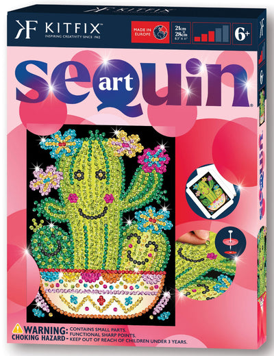 Cactus Sequin Art Craft Kit