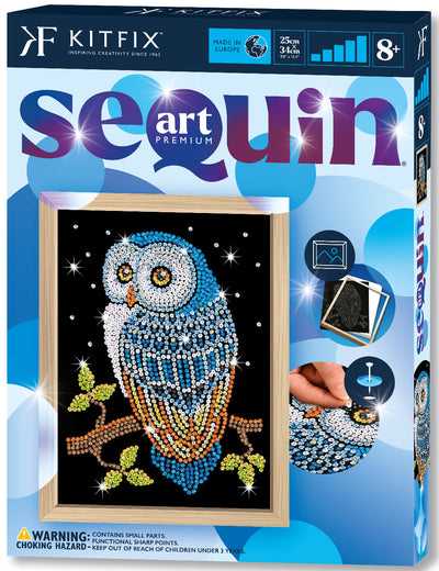 Night Owl Sequin Art Craft Kit
