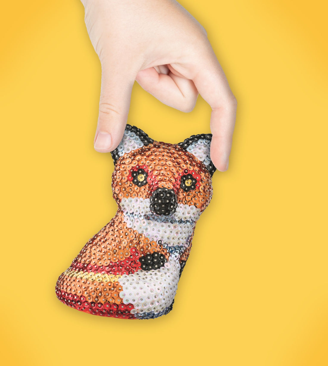 Fox Sequin Art 3D Craft Kit