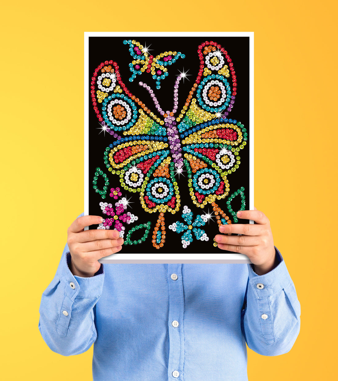 Amber Butterfly Sequin Art Craft Kit