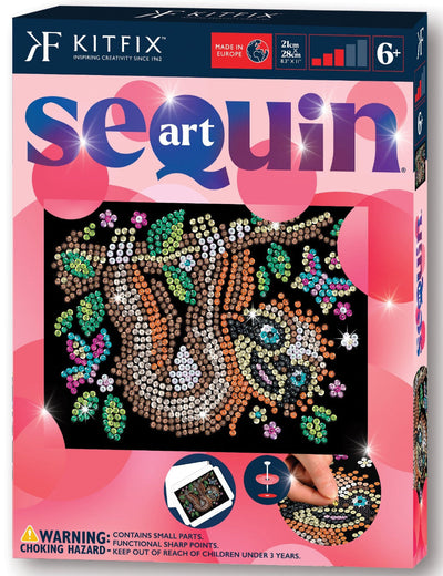 Simon Sloth Sequin Art Craft Kit