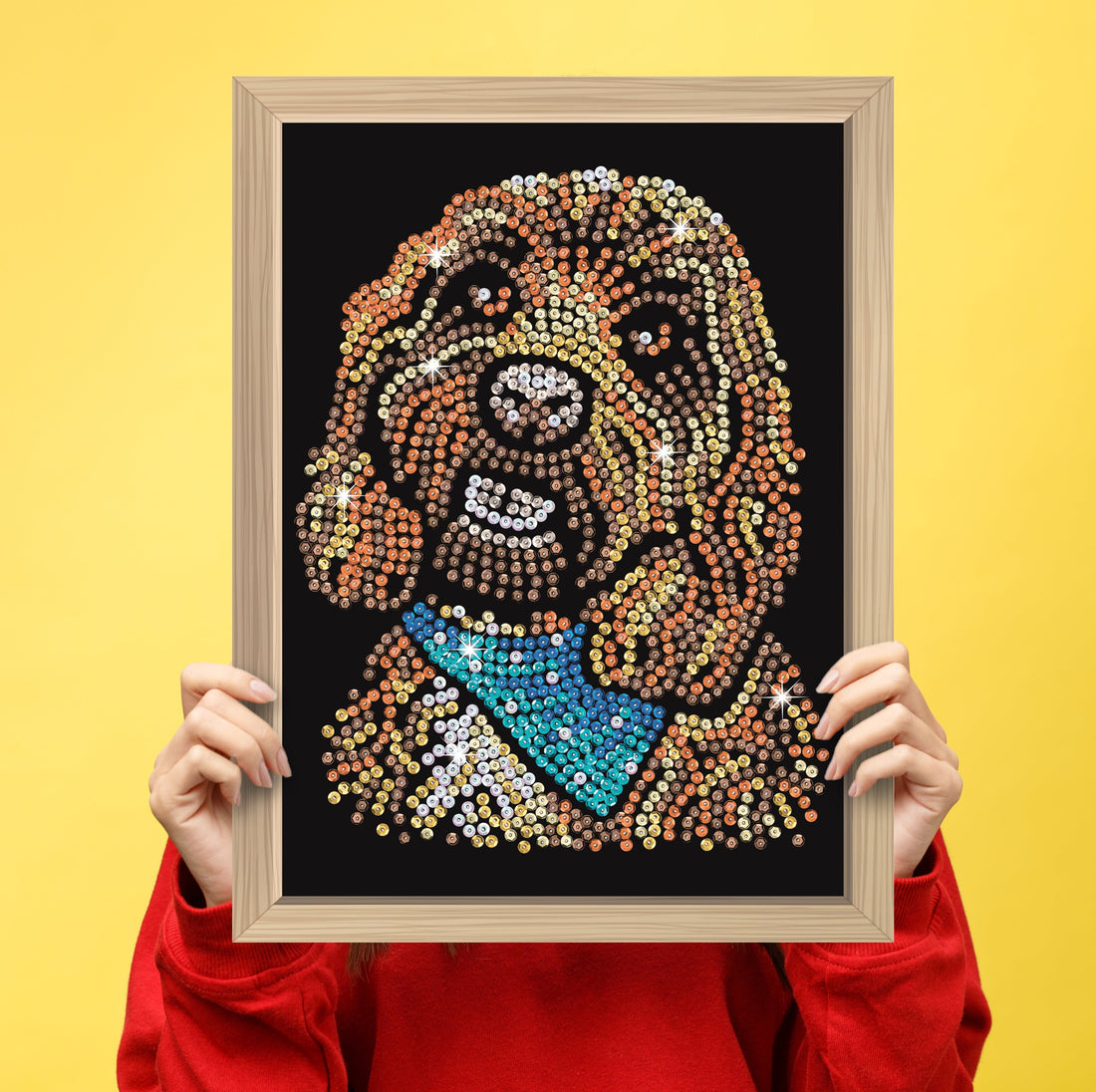Cockapoo Sequin Art ECO Craft Kit