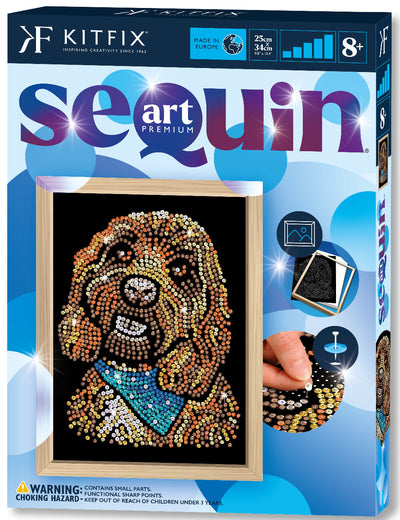 Cockapoo Sequin Art Craft Kit