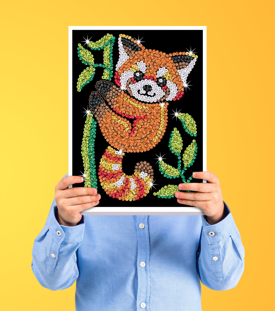 Panda Sequin Art ECO Craft Kit