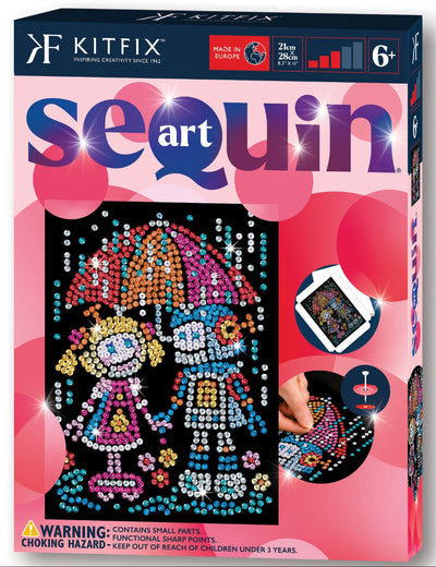 Robots Sequin Art Craft Kit