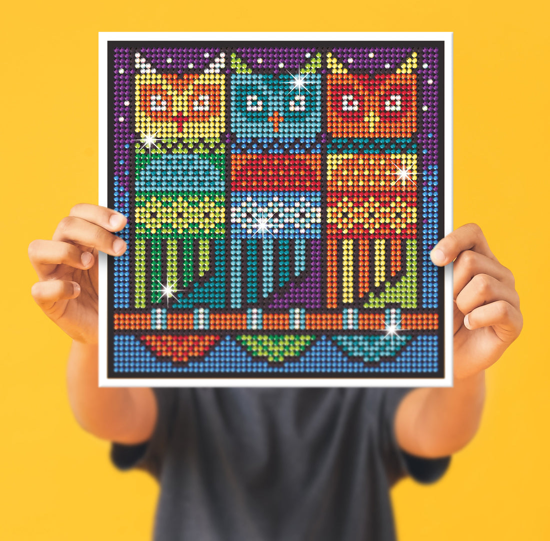 Three Wise Owls Diamond Art Craft Kit