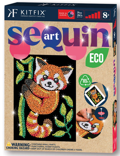 Panda Sequin Art ECO Craft Kit