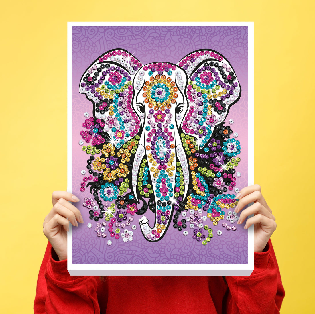 Elephant Sequin Art Craft Kit