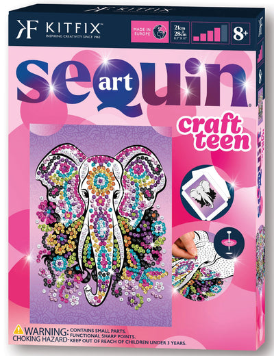Elephant Sequin Art Craft Kit