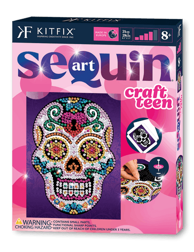 Sugar Skull Sequin Art Craft Kit