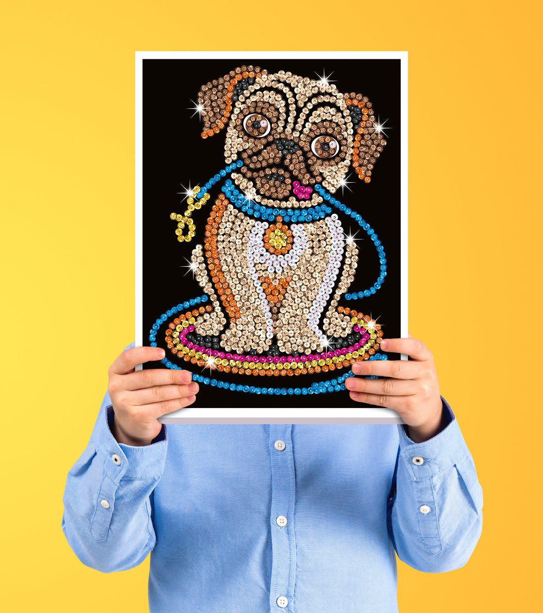 Lily Pug Sequin Art Craft Kit