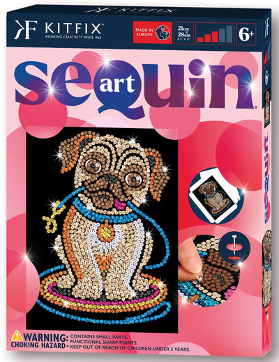 Lily Pug Sequin Art Craft Kit