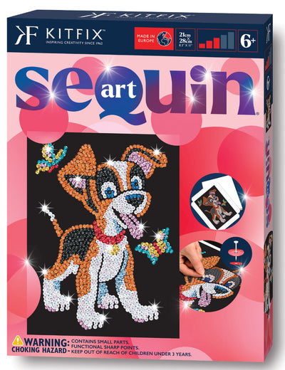 Oscar Puppy Sequin Art Craft Kit