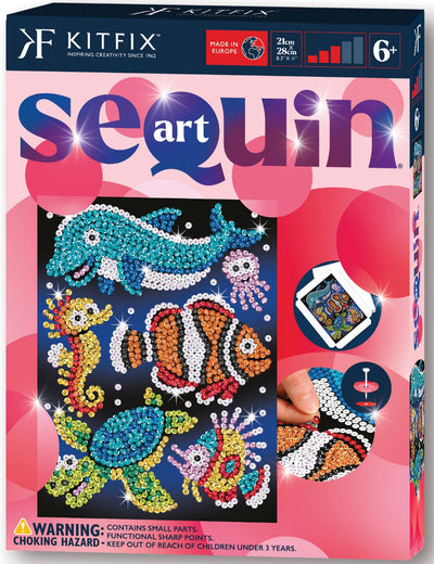 Aqua Buddies Sealife Sequin Art Craft Kit