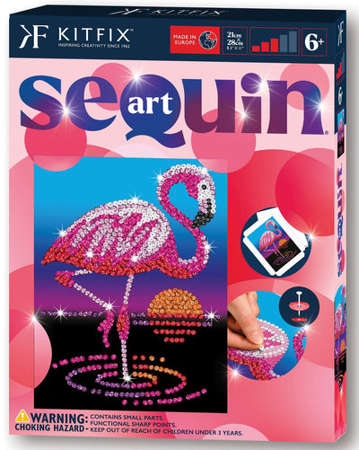 Frankie the Flamingo Sequin Art Craft Kit