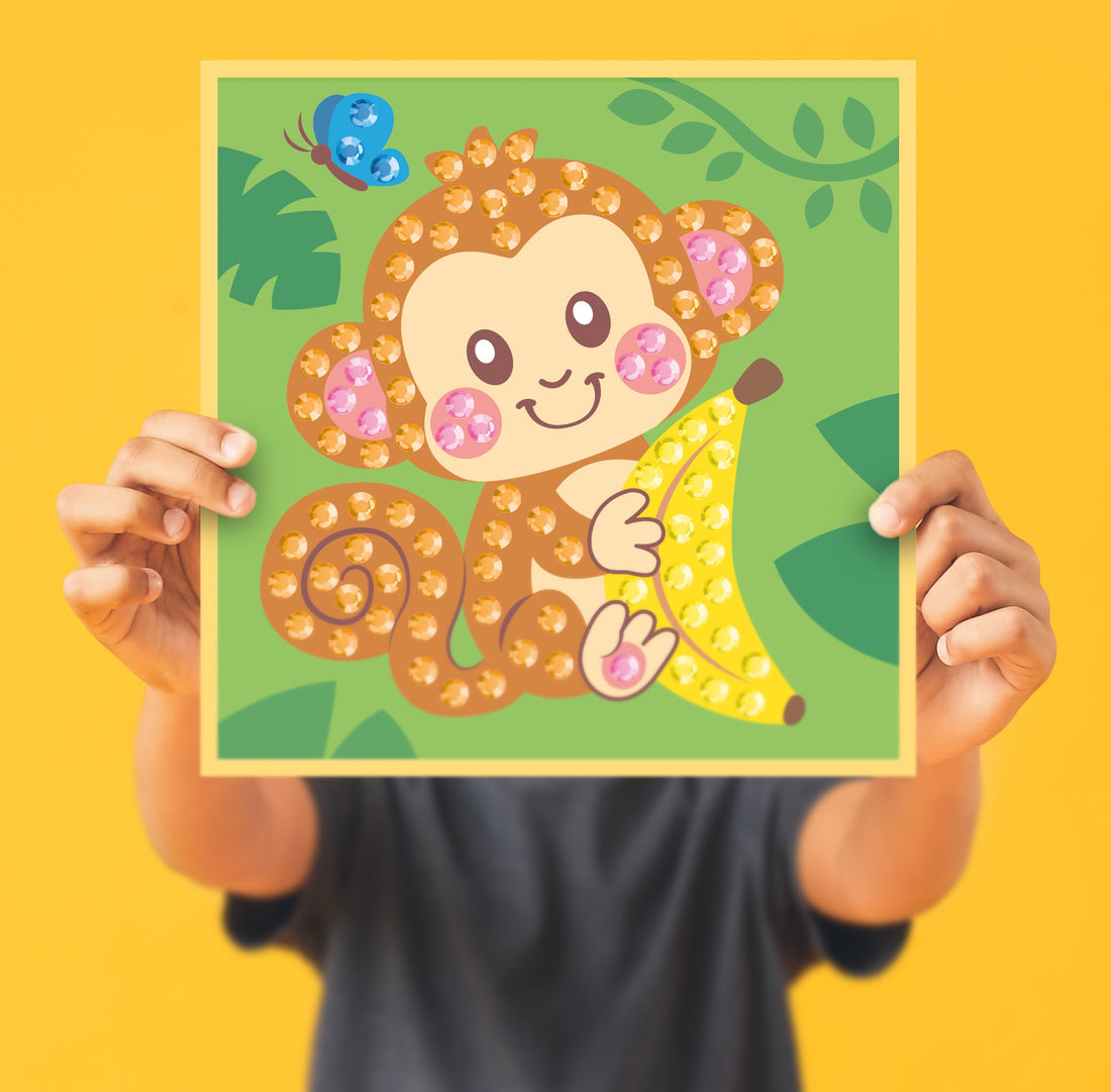 Cheeky Monkey Diamond Art Craft Kit