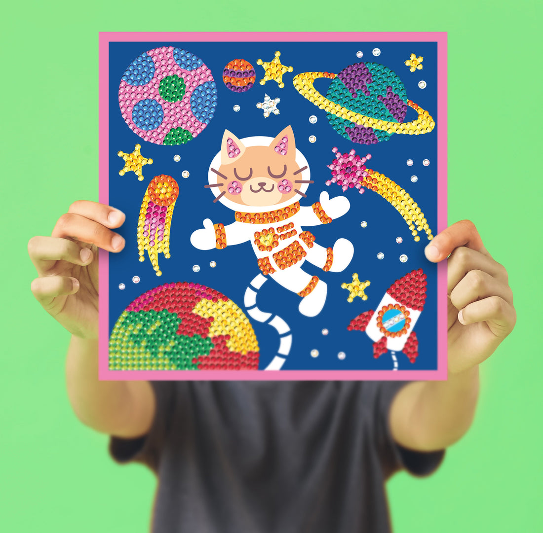 Space Cat Diamond Art Craft Kit