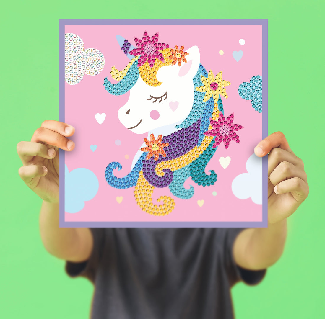 Flower Unicorn Diamond Art Craft Kit
