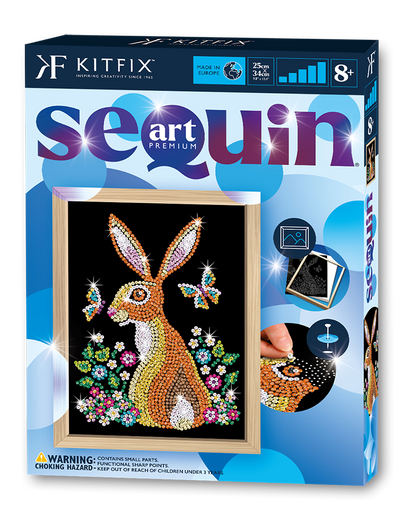 Hare Sequin Art Craft Kit