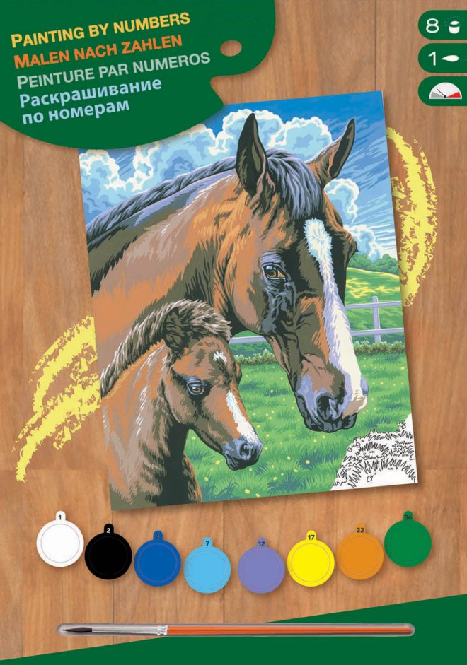 Horse and Foal, Junior Painting by Numbers