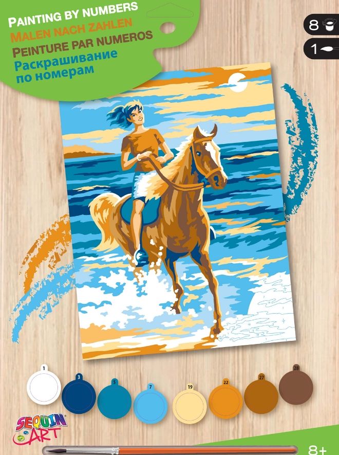 Horse Rider, Junior Painting by Numbers