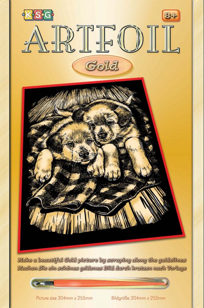 Puppies , Artfoil Gold