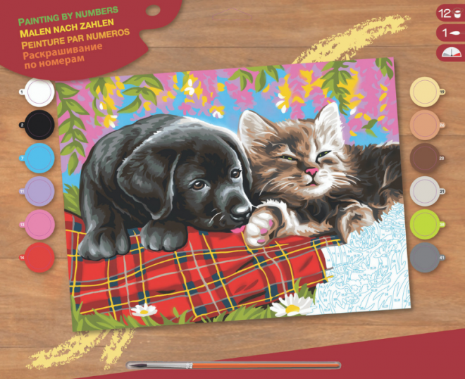 New Friends, Senior Painting by Numbers