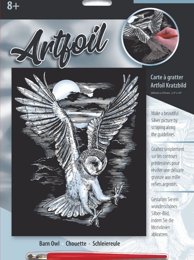 Barn Owl, Artfoil Silver