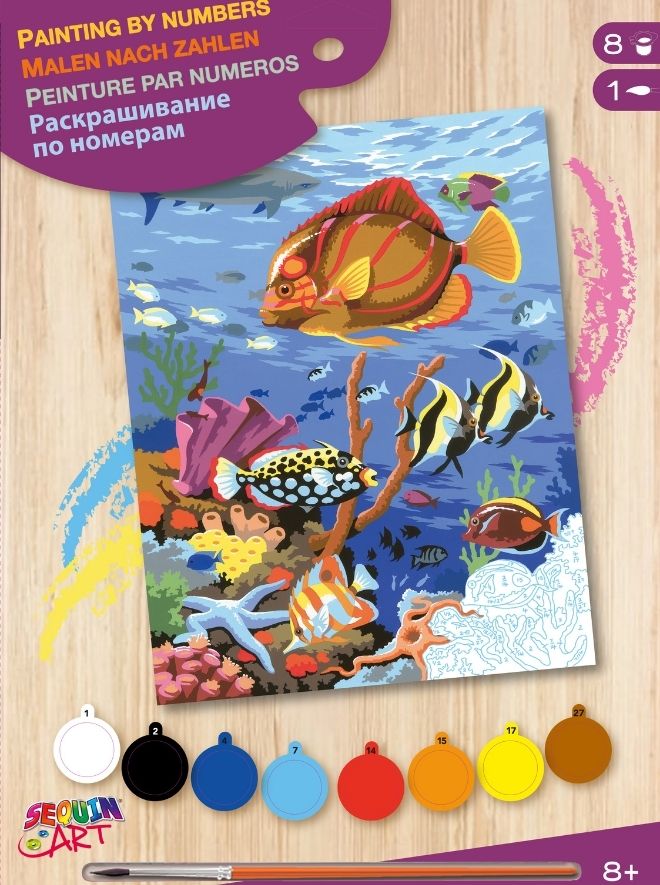 Coral Scene, Junior Painting by Numbers