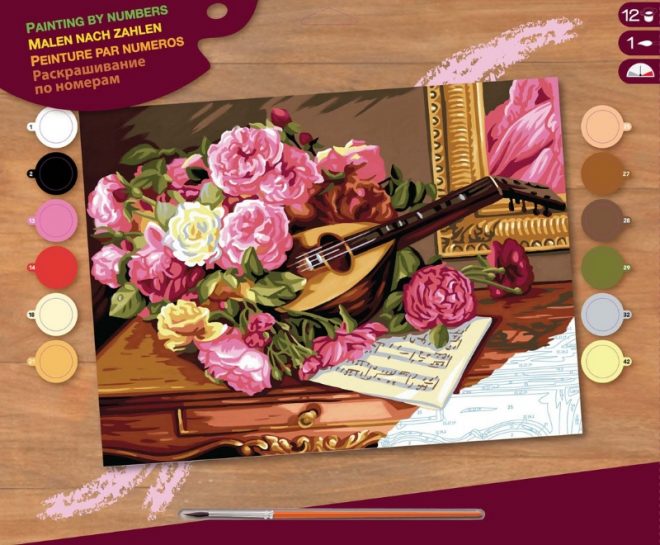 Romantic Bouquet, Senior Painting by Numbers