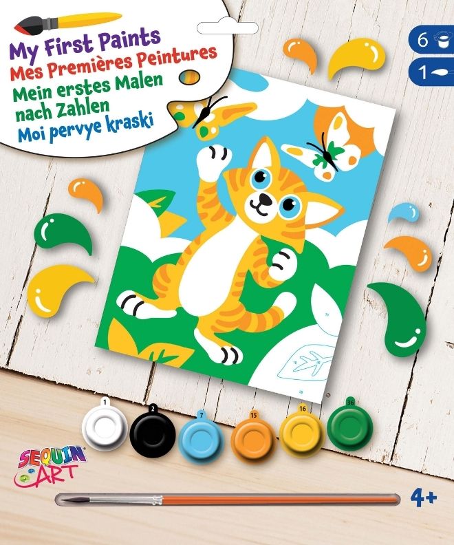 Kitten, My First Painting by Numbers