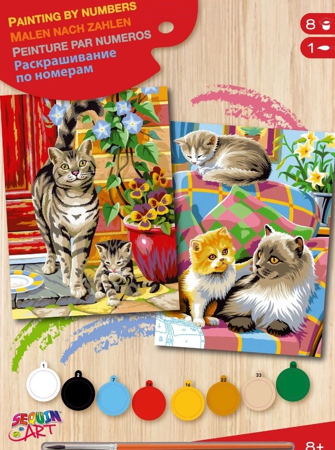 Painting By Numbers Twin Pack – Cats